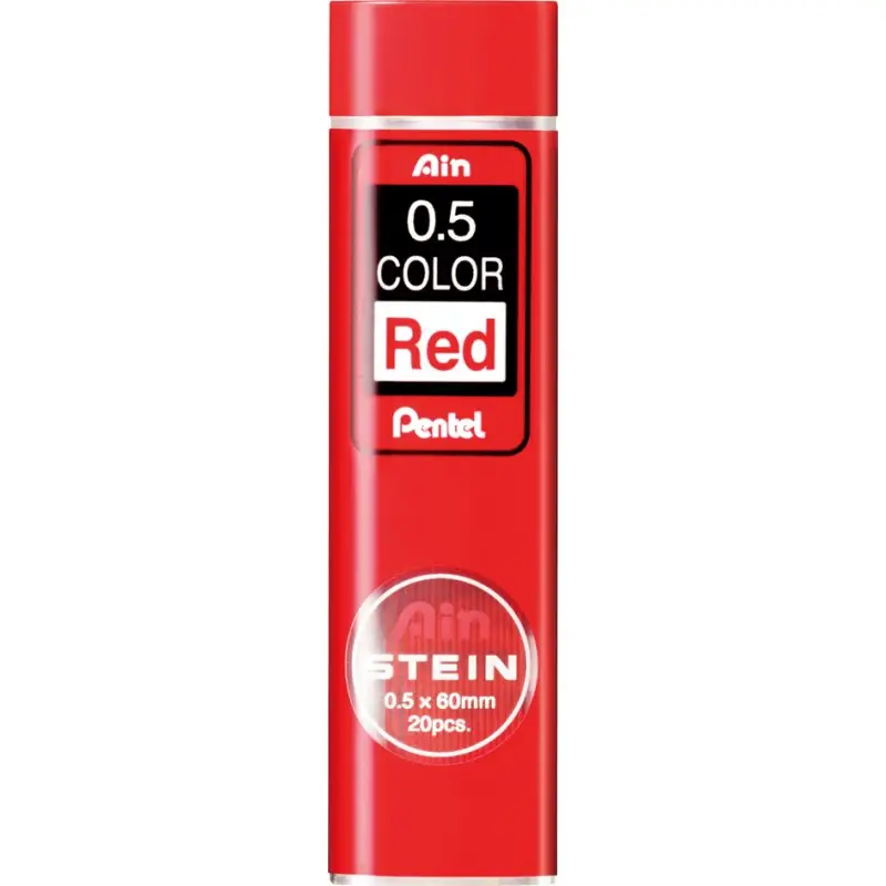 Pentel Druckbleistift-Farbmine AIN STEIN, rot (EAN: 4902506269317)