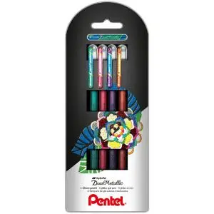 Pentel Hybrid Gel-Tintenroller Glitter Pen Dual Metallic (EAN: 4016284339596)