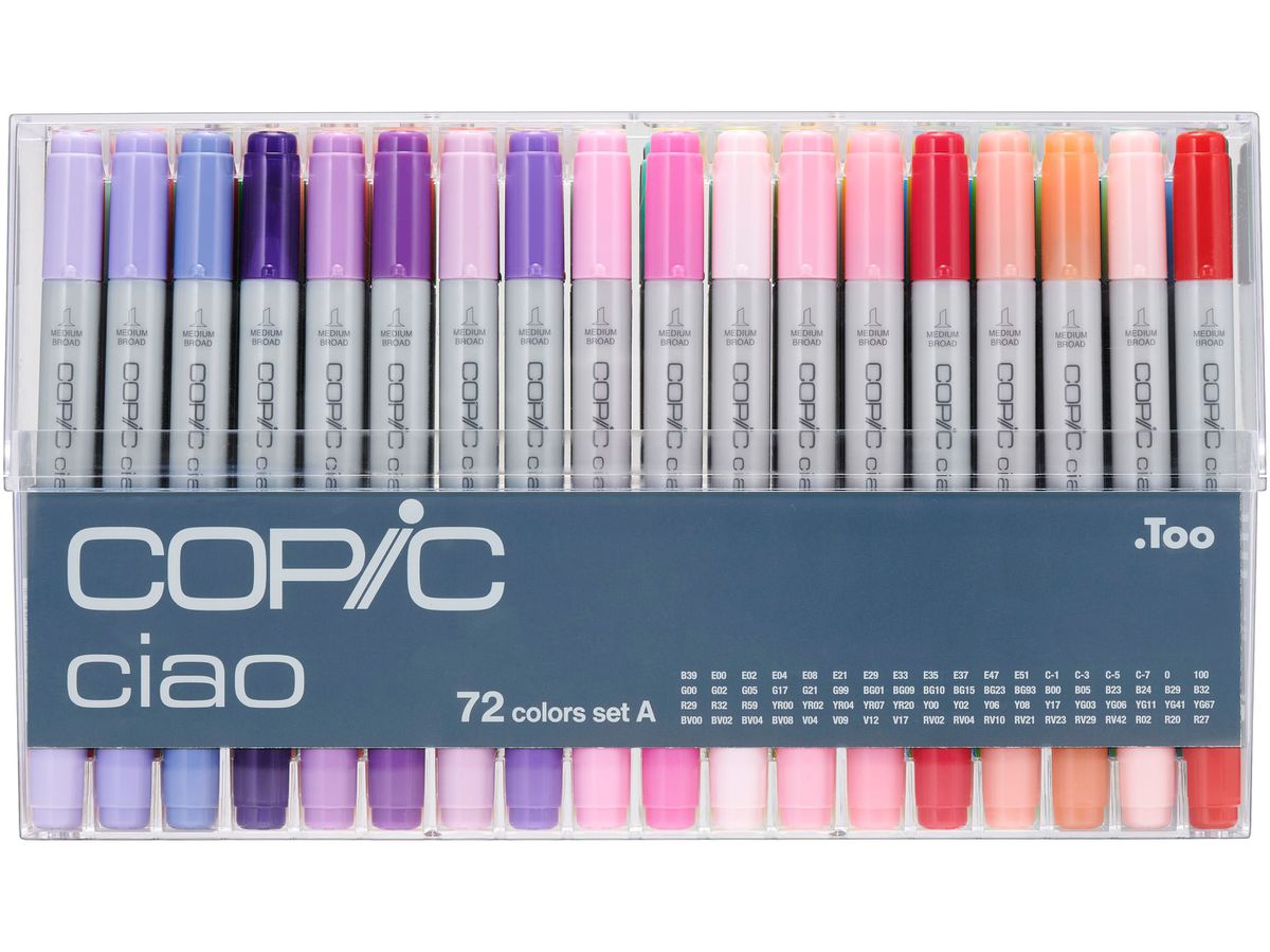 COPIC Marker ciao, 72er Set A (EAN: 4511338063293)
