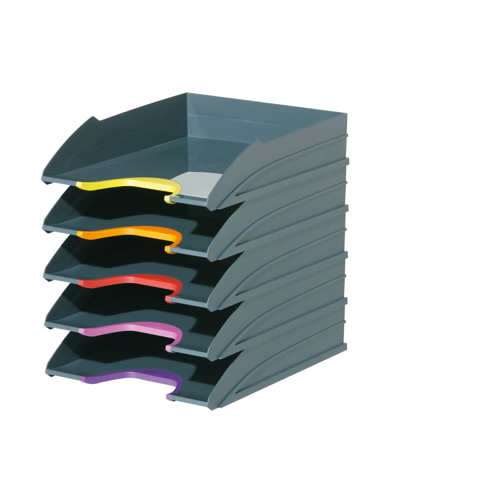 DURABLE Briefablagen-Set VARICOLOR, grau / farbiger Verlauf (EAN: 4005546701950)