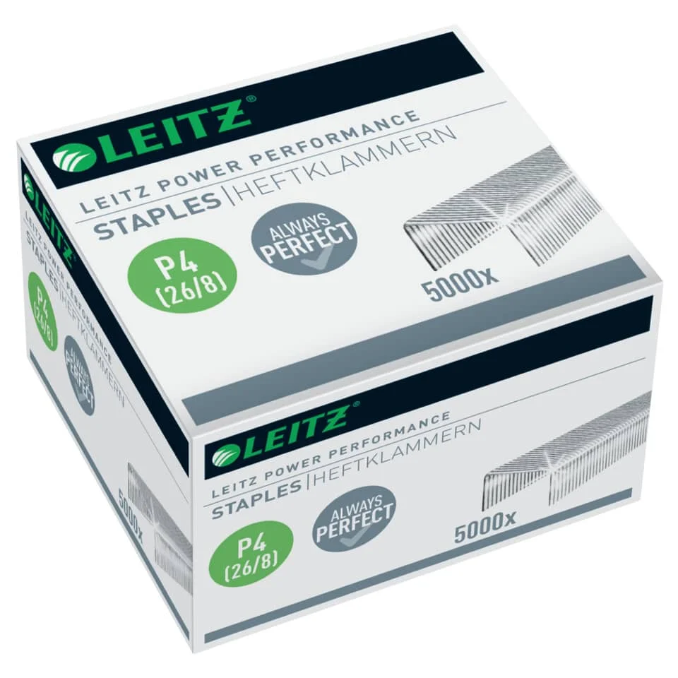LEITZ Heftklammern 26/8 Power Perfomance P4, silber (EAN: 4002432399185)