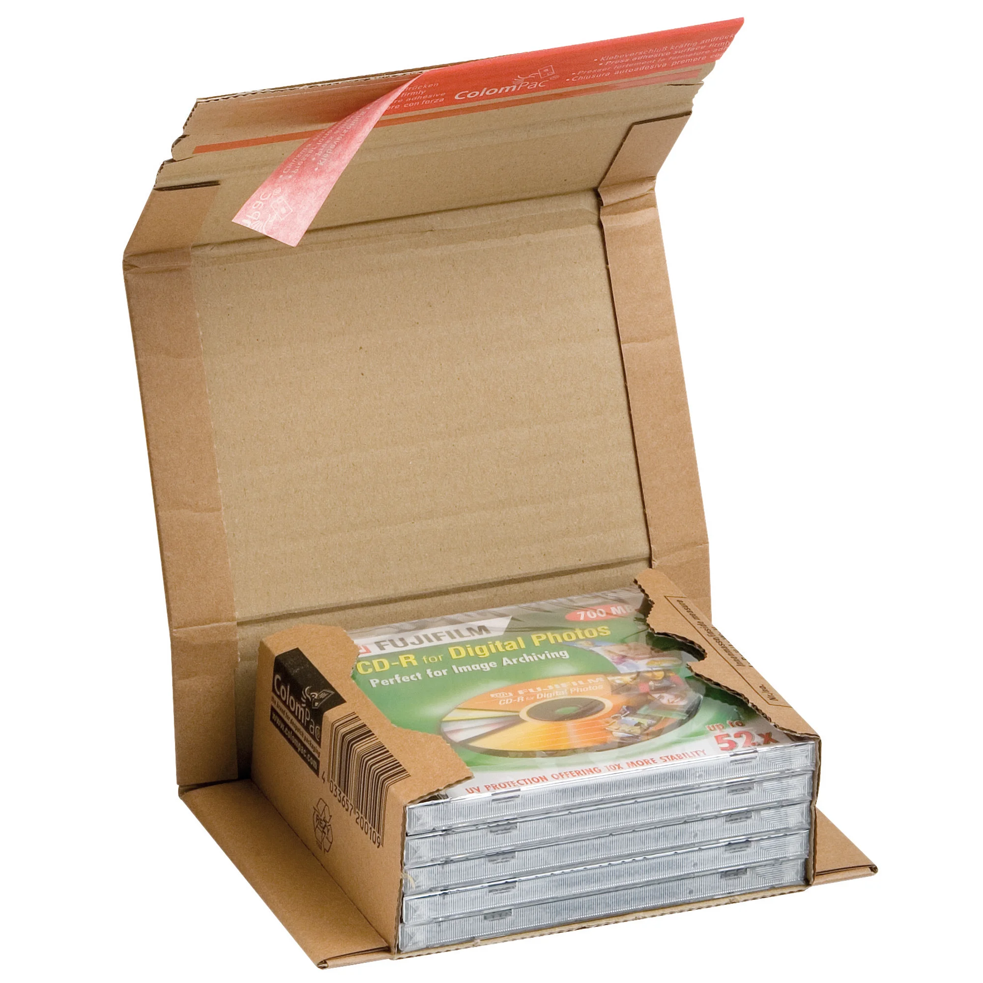 ColomPac Universal-Versandverpackung, für bis zu 5 CDs (EAN: 4033657200109)