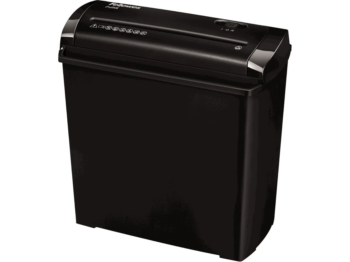 Fellowes Aktenvernichter Powershred P-25S, Streifen 7,0 mm, schwarz (EAN: 0043859690695)