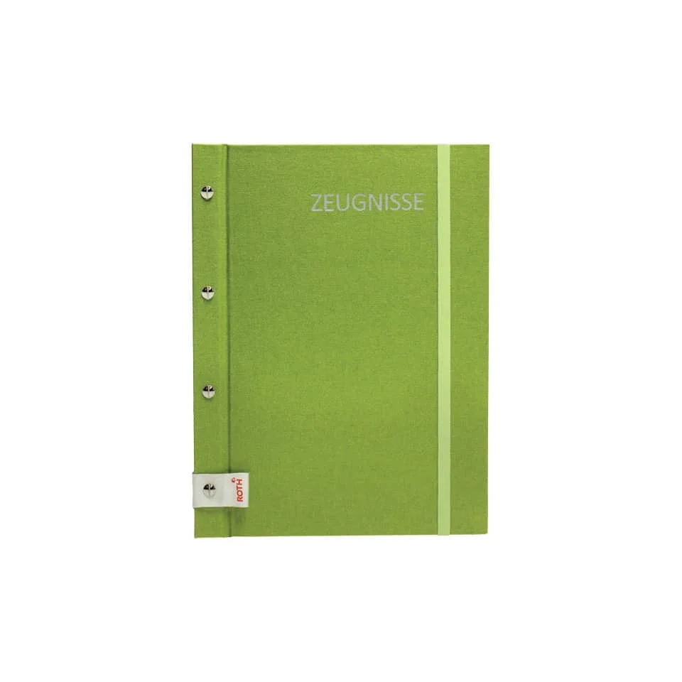 ROTH Zeugnismappe Metallium mit Buchschrauben, grün (EAN: 4028279885643)