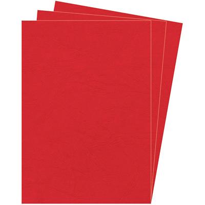 Fellowes Deckblatt Delta, Lederstruktur, DIN A4, rot (EAN: 0077511537035)