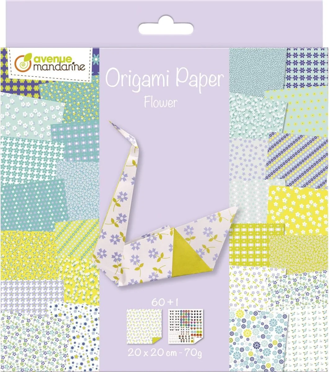 My Mandarine Origami-Faltblätter "Flowers", sortiert (EAN: 3065500525078)