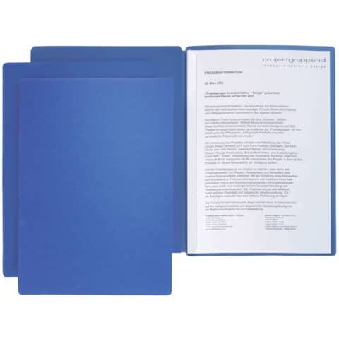 PAGNA Präsentations- / Bewerbungsmappe "Star", DIN A4, blau (EAN: 4013951007635)