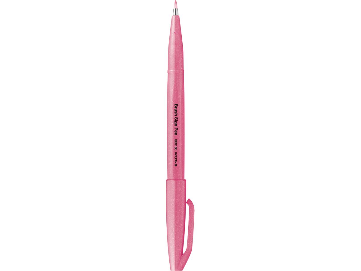 PentelArts Faserschreiber Brush Sign Pen SES15, neonpink (EAN: 4902506419675)