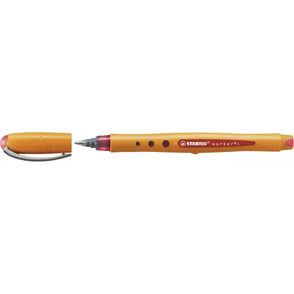 STABILO Tintenroller worker medium, rot (EAN: 0000042119197)