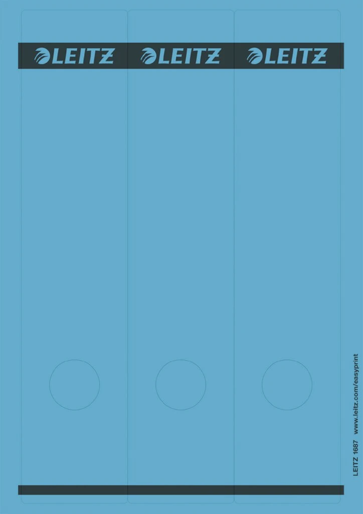 LEITZ Ordnerrücken-Etikett, 61 x 285 mm, lang, breit, blau (EAN: 4002432330676)