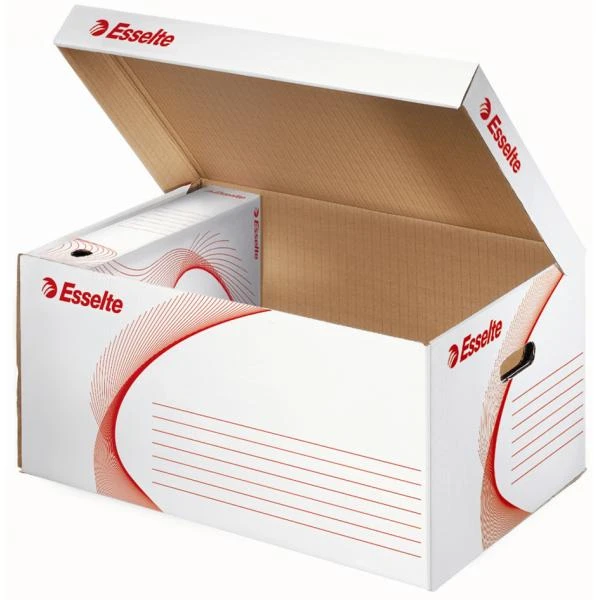 Esselte Archiv-Klappdeckelbox, DIN A4, weiß (EAN: 3249441289002)
