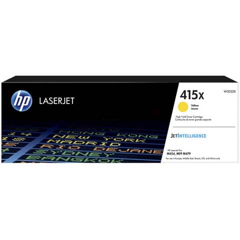 hp Toner hp 415X für hp Color LaserJet Pro M454dn, gelb (EAN: 0192018046405)