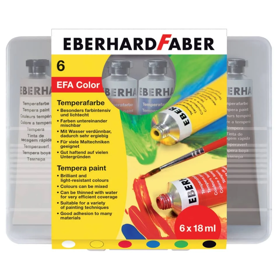 EBERHARD FABER Temperafarbe Artist Color, 6er Etui (EAN: 4087205755054)