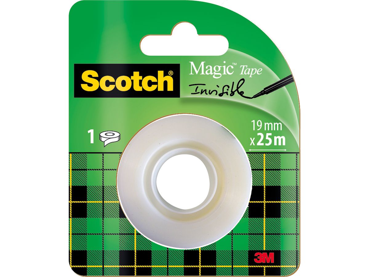 Scotch Klebefilm Magic, unsichtbar, 19 mm x 25 m (EAN: 0051131592117)