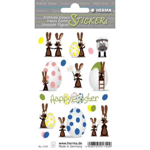HERMA Oster-Sticker CLASSIC "Hasenparty" (EAN: 4008705017299)