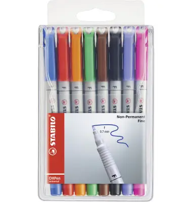 STABILO Nonpermanent-Marker OHPen universal, 8er Etui (EAN: 4006381115148)