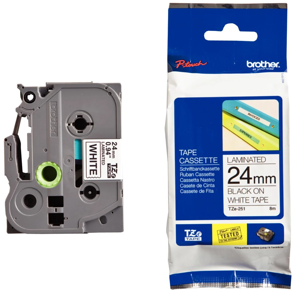 brother TZe-Tape TZe-251 Schriftbandkassette,Bandbreite:24mm (EAN: 4977766685412)