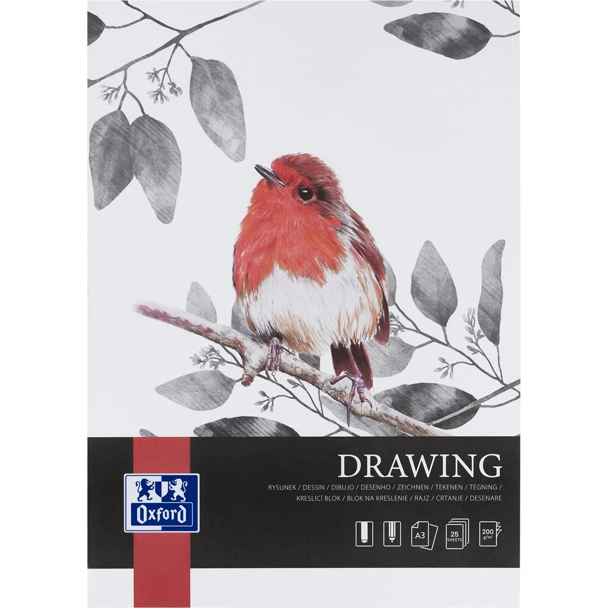 Oxford Art Zeichenblock "Drawing", DIN A3, 200 g/qm (EAN: 5904017077909)