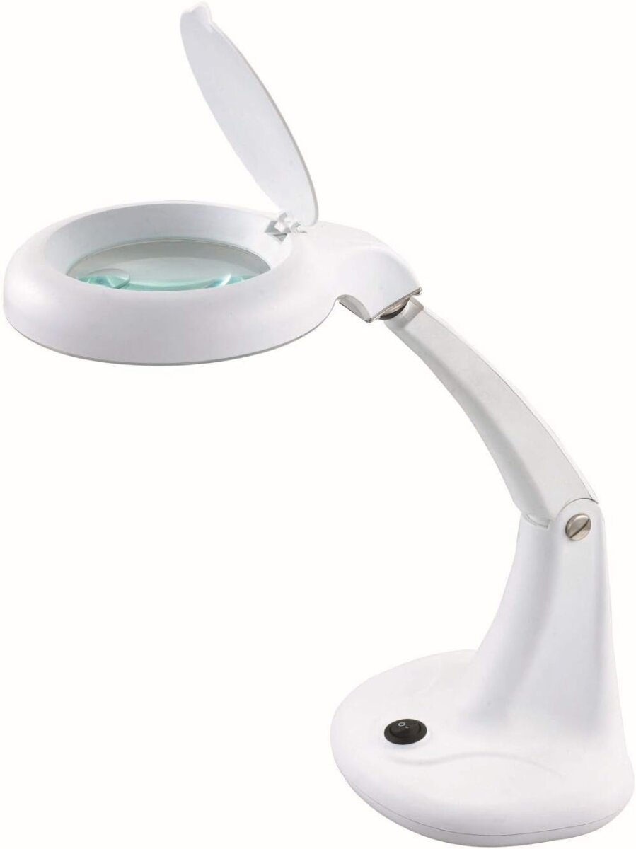 UNiLUX LED-Lupenleuchte MINI ZOOM, mit 2 Linsen, weiß (EAN: 3595560027699)