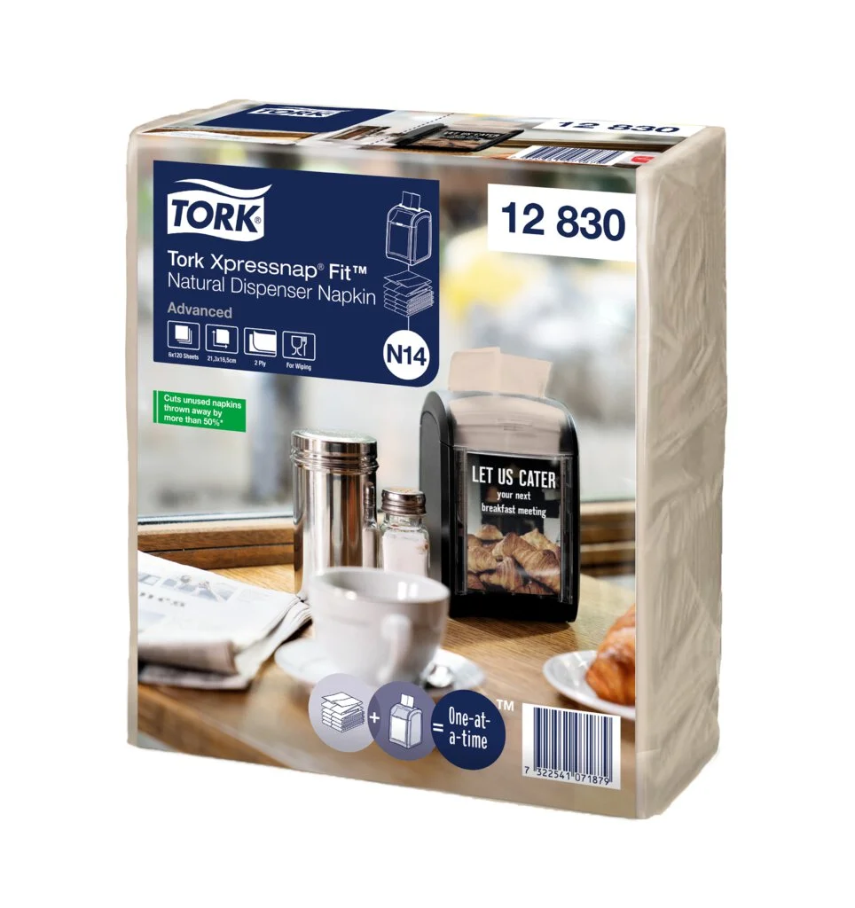 TORK Xpressnap Fit Spender-Servietten, 213 x 165 mm, natur (EAN: 7322541071879)