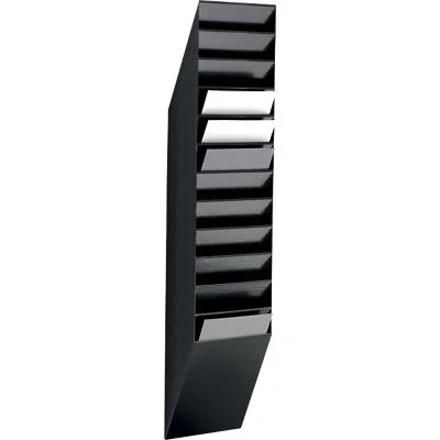 DURABLE Wand-Prospekthalter-Set "FLEXIBOXX 12", A4, schwarz (EAN: 7318089763062)