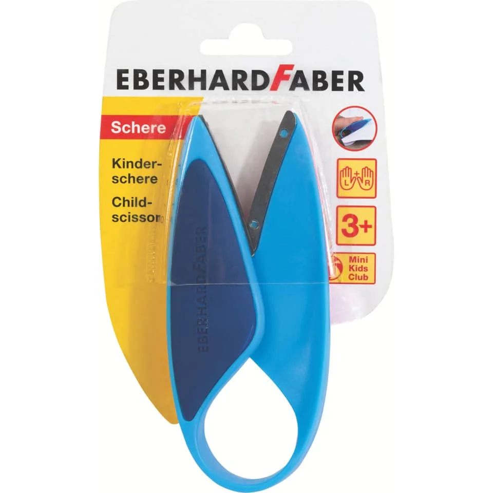 EBERHARD FABER Bastelschere Mini Kids, rund, blau (EAN: 4087205799515)