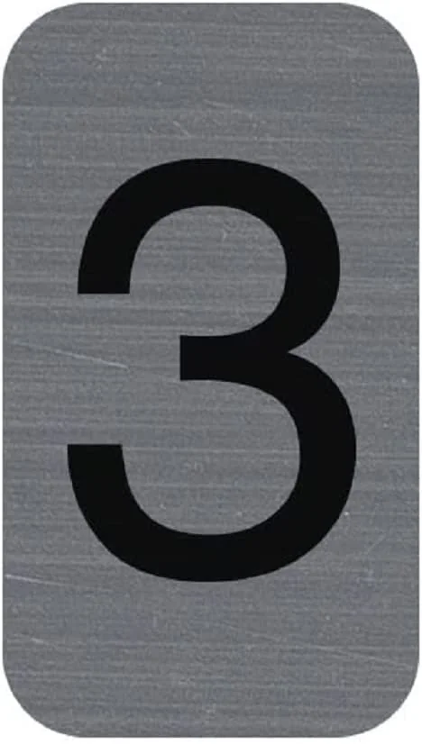 EXACOMPTA Selbstklebeschild Zahl "3", 25 x 44 mm (EAN: 3130630671831)