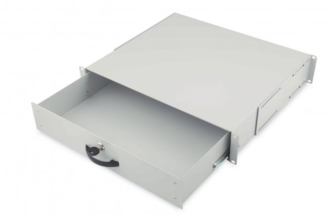 DIGITUS 19" Dokumentenfach, 2 HE, lichtgrau (RAL 7035) (EAN: 4016032254751)