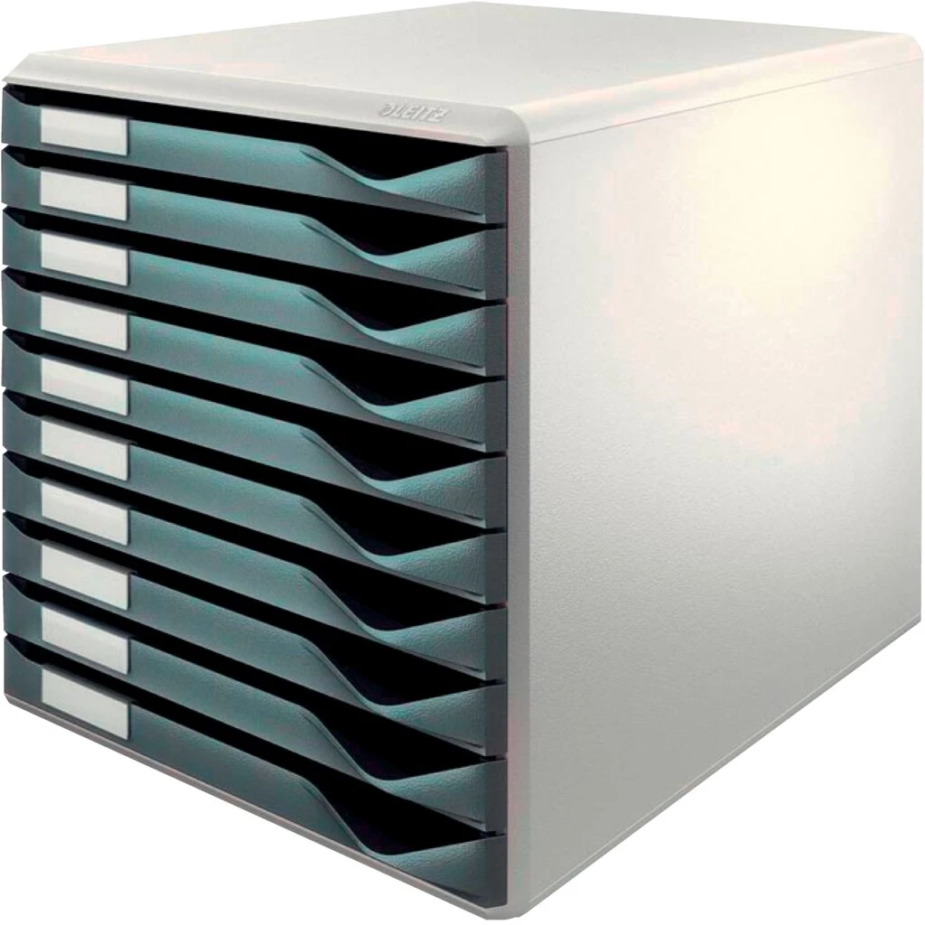LEITZ Schubladenbox Formular-Set, 10 Schübe, lichtgrau/ (EAN: 4002432311279)