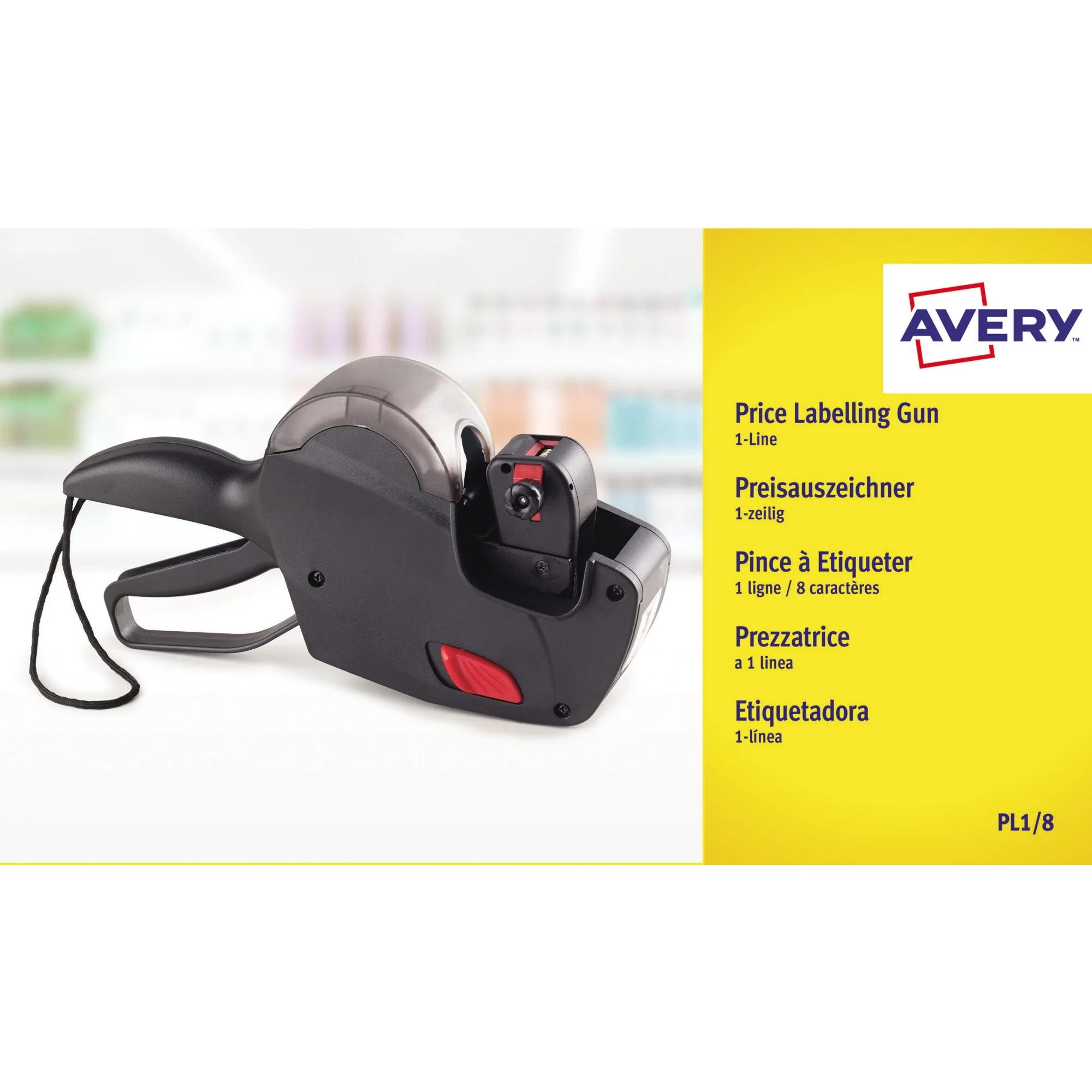 AVERY Zweckform Preisauszeichner, 1-zeilig, 8-stellig, (EAN: 5014702023309)