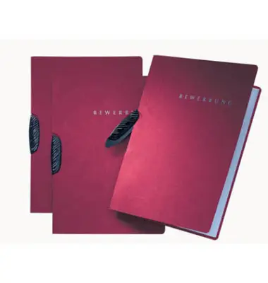 PAGNA Bewerbungsmappe "Swing", DIN A4, aus Karton, rot (EAN: 4013951002562)