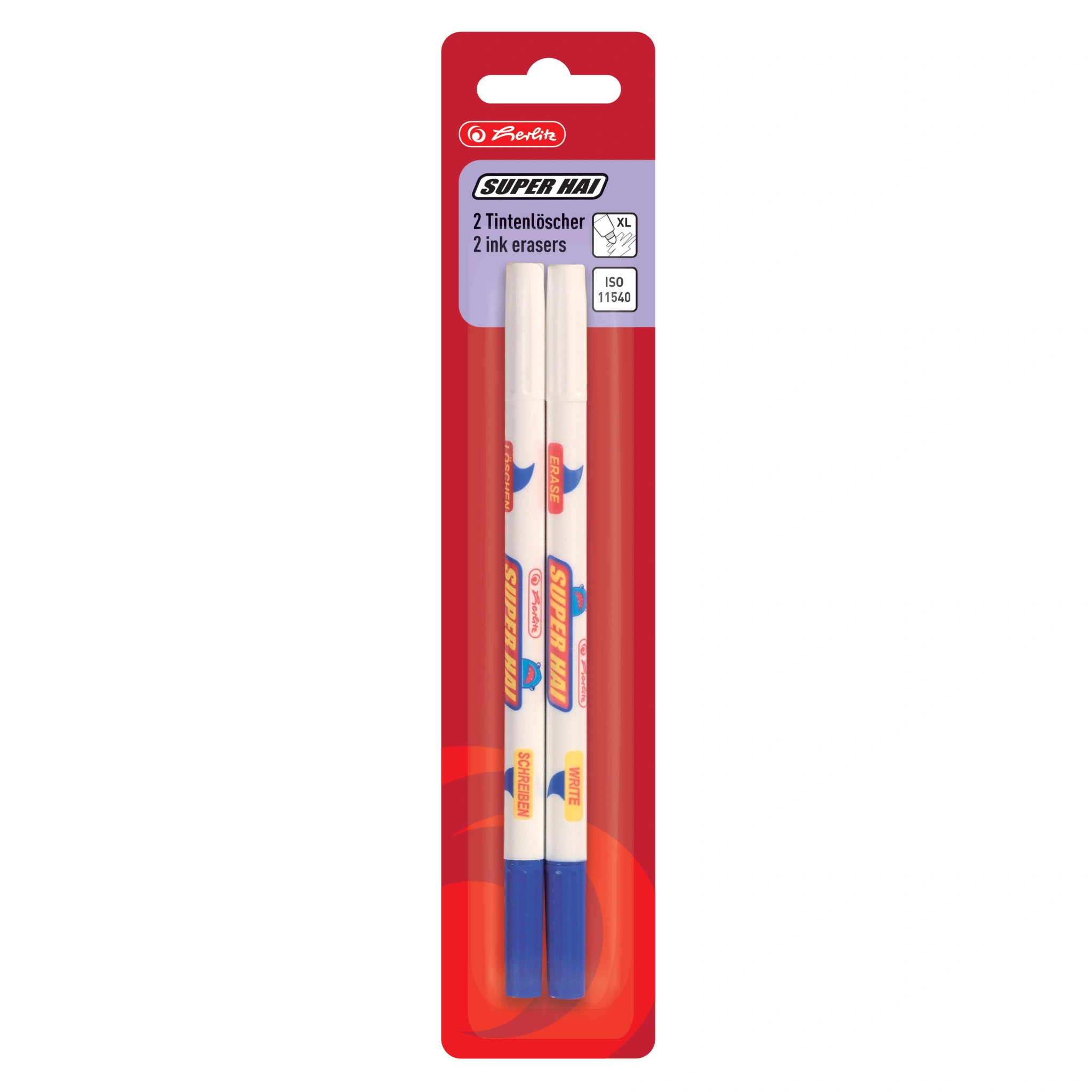 herlitz Tintenlöscher Superhai, Strichstärke: XL (EAN: 4008110053288)