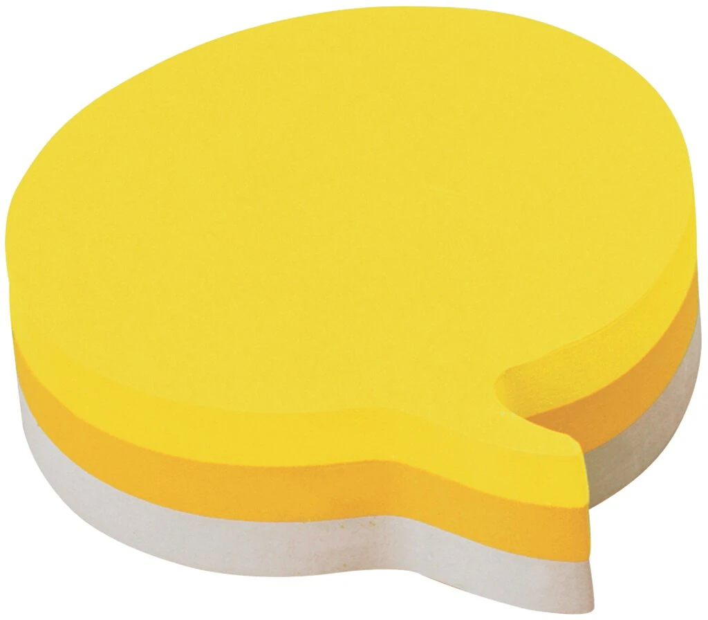 Post-it Haftnotizen notes, Sprechblasen-Form, 70 x 70 mm (EAN: 3134375379175)