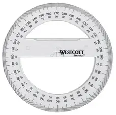 WESTCOTT Winkelmesser Vollkreis 360 Grad, 150 mm (EAN: 4027521512436)