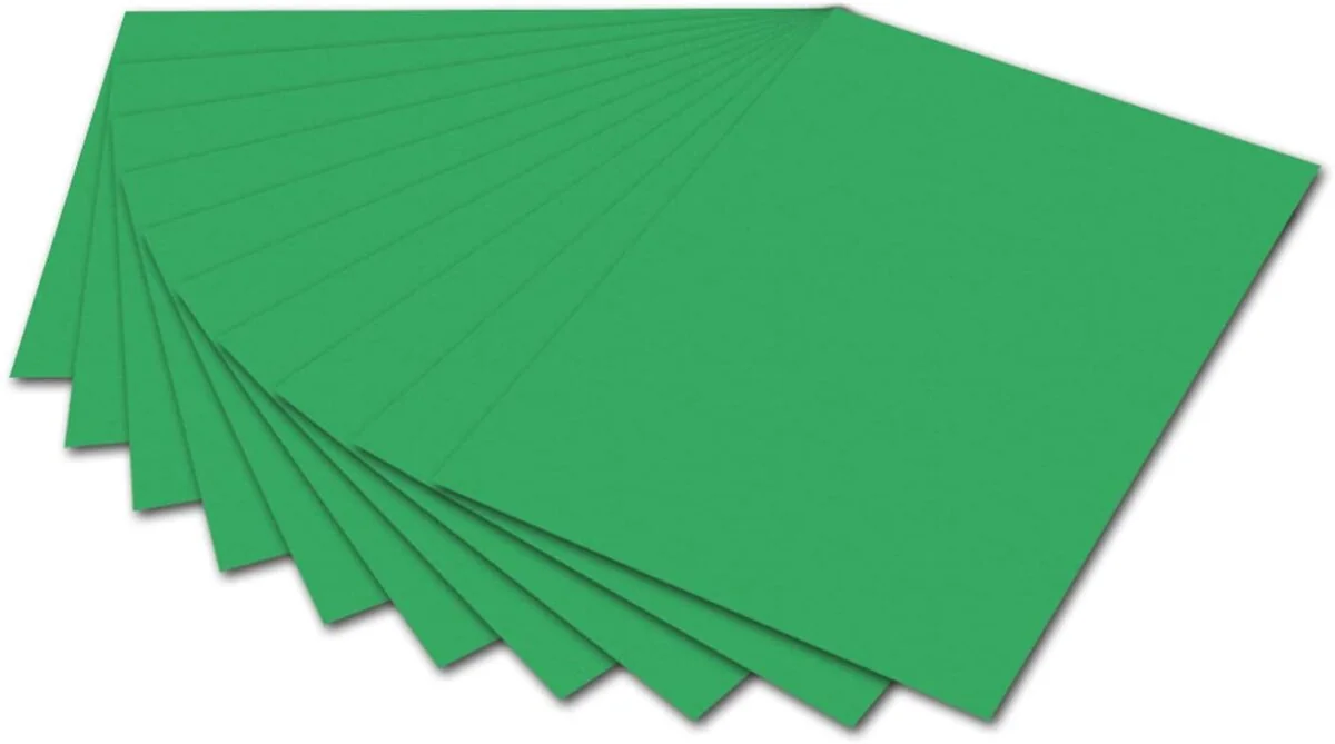 folia Fotokarton, (B)500 x (H)700 mm, 300 g/qm, smaragdgrün (EAN: 4001868061543)