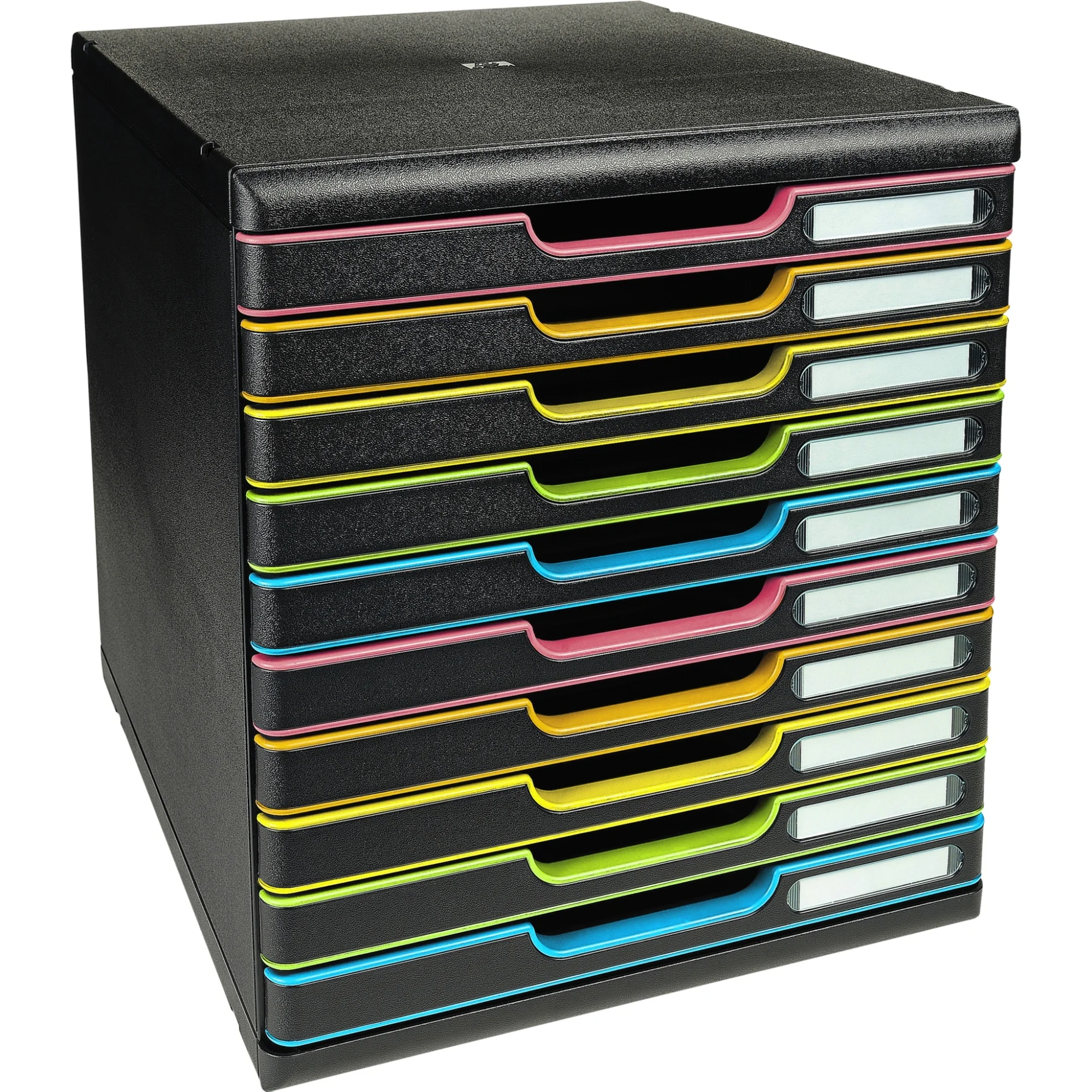 EXACOMPTA Schubladenbox MODULO A4, 10 Schübe, harlekin (EAN: 9002493423664)