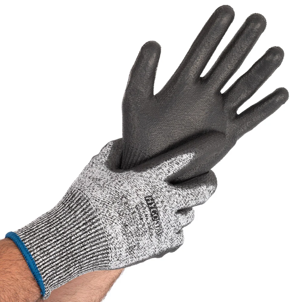 HYGOSTAR Schnittschutzhandschuh Cut Safe, S, grau/schwarz (EAN: 4015544336696)