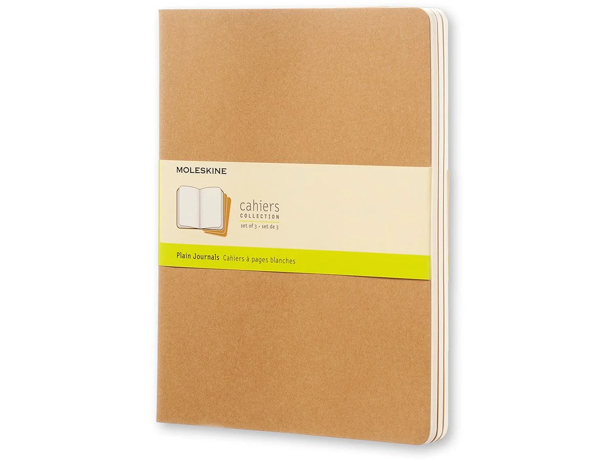 MOLESKINE Notizheft Cahier XL, blanko, Karton, braun, packpapierbraun (EAN: 9788883705069)