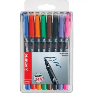 STABILO Permanent-Marker OHPen universal, permanent 8er Etui (EAN: 4006381114905)