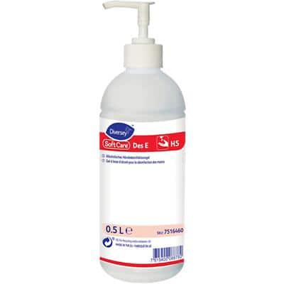 Soft Care Händedesinfektion Des E H5, Pumpflasche, 0,5 Liter (EAN: 7615400088775)