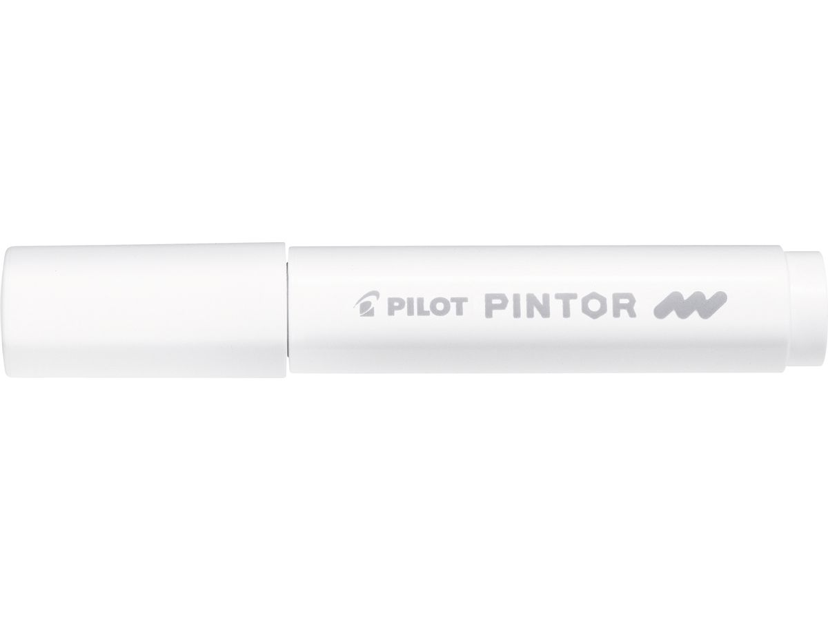 PILOT Pigmentmarker PINTOR, medium, weiß (EAN: 4902505542022)