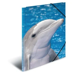 HERMA Eckspannermappe "Delfine", aus PP, DIN A4 (EAN: 4008705071413)