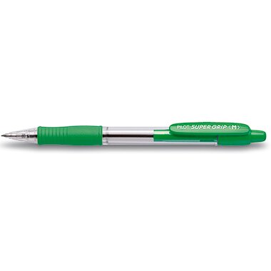 PILOT Druckkugelschreiber SUPER GRIP M, grün (EAN: 4902505160936)