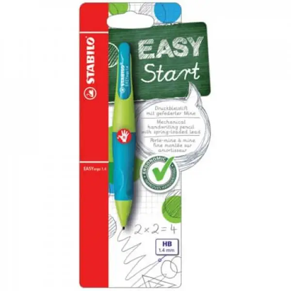 STABILO Druckbleistift EASYergo 1.4, limonengrün/aquamarin (EAN: 4006381469029)