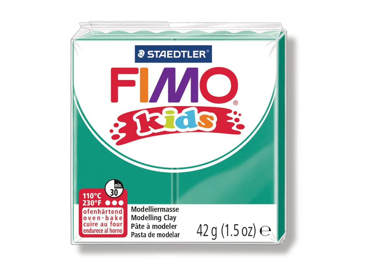 FIMO kids Modelliermasse, ofenhärtend, grün, 42 g (EAN: 4007817805107)