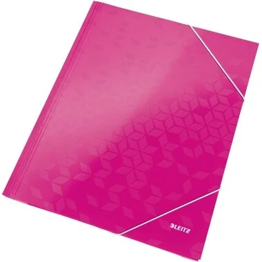 LEITZ Eckspannermappe WOW, DIN A4, Karton, pink-metallic (EAN: 4002432395125)
