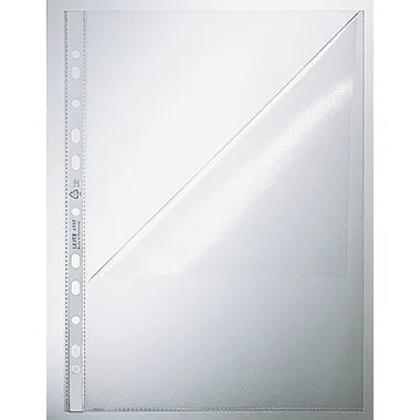 LEITZ Prospekthülle, A4, PP, genarbt, 0,09 mm, Lochseite (EAN: 4002432318247)