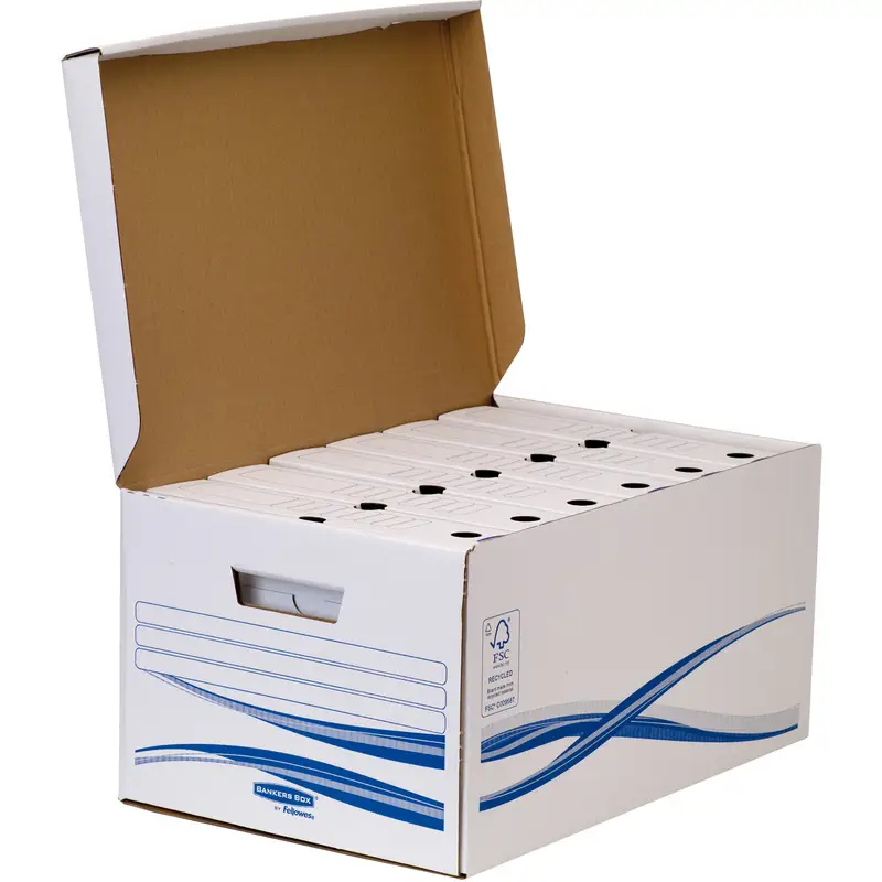 Fellowes BANKERS BOX Basic Archiv-Klappdeckelbox Maxi, blau (EAN: 0043859655694)
