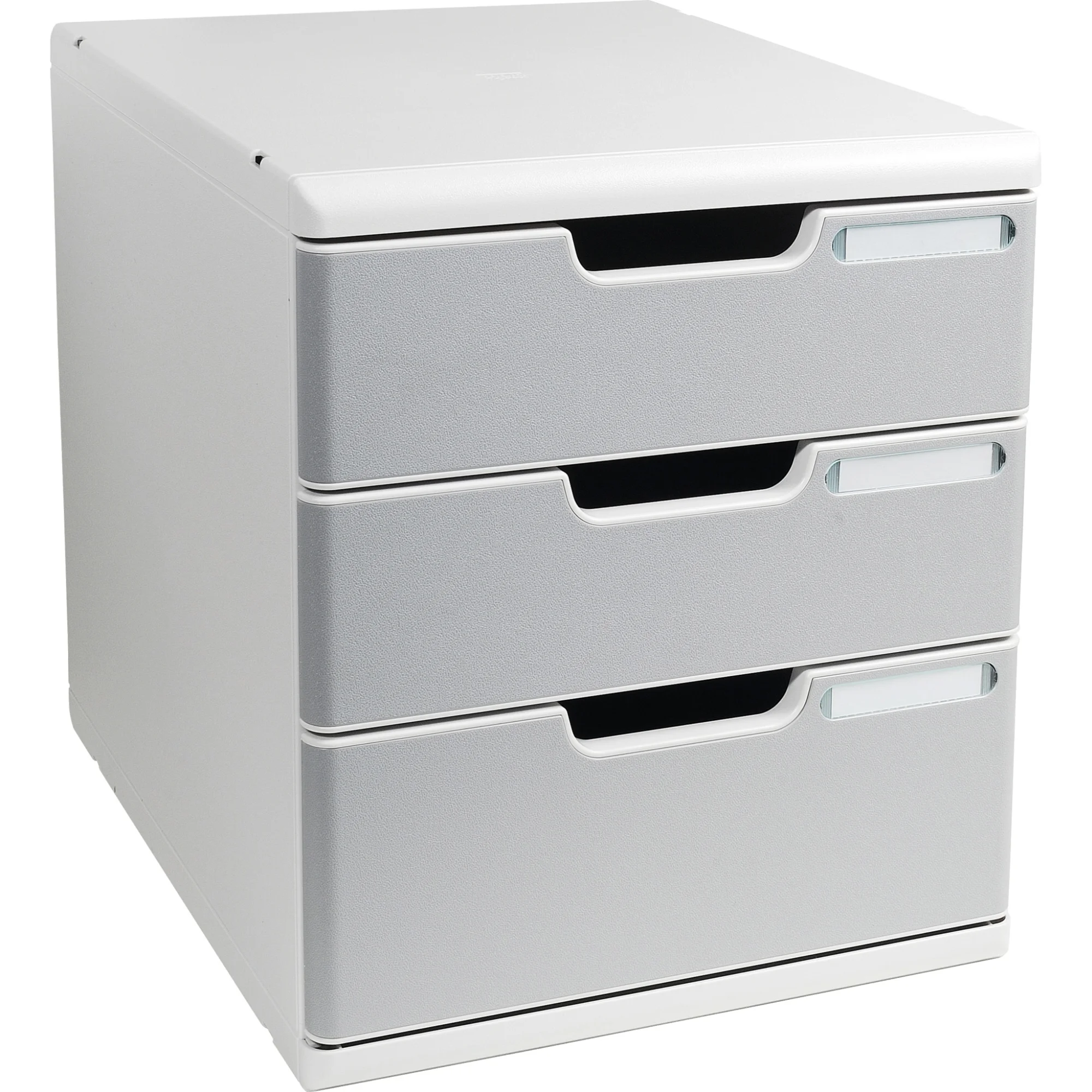 EXACOMPTA Schubladenbox MODULO A4, 3 Schübe, steingrau (EAN: 9002493422377)