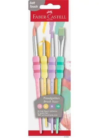 FABER-CASTELL Synthetikhaarpinsel-Set Pastell (EAN: 4005404816208)